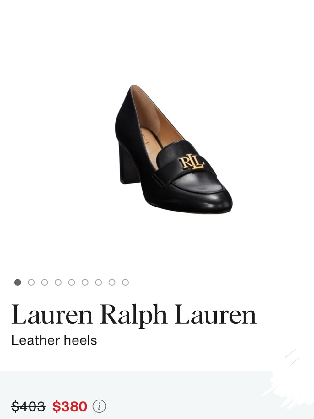 Lauren Ralph Lauren Loafer Pump Black - Picture 4 of 4